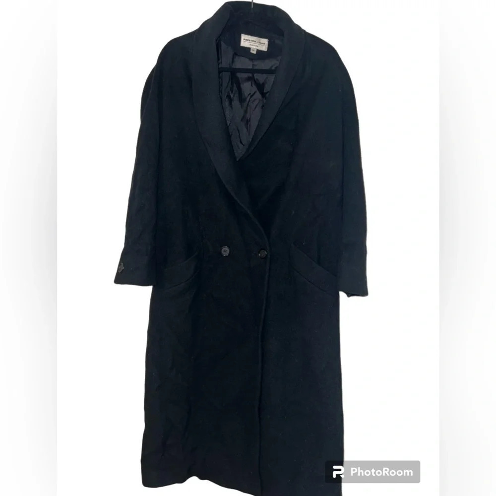 Vintage Preston & York Women's Black Trench Coat